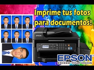 Como imprimir fotos para Documentos, Impresora Epson, Fotos para carnets.