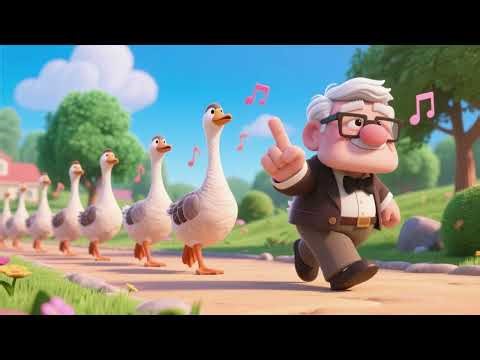 Grandpa Goose Finger March Song | Nursery Rhymes & Kids Songs
