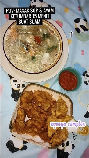 POV: Masak sop & ayam ketumbar 15 menit buat suami #shorts