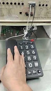 Large-button wired telephone wired desktop telephone specifically designed for senior citizens