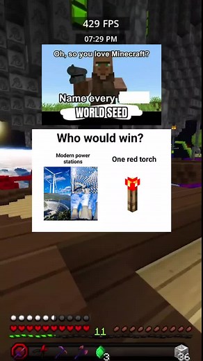 redstone torch goes brrr #CapCut #minecraft #minecrafttiktok #minecraftmemes #reddit #gaming