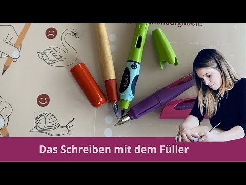 The first fountain pen and cursive writing