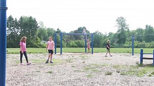 The first kids to play on Webster’s elementary school playgrounds are...