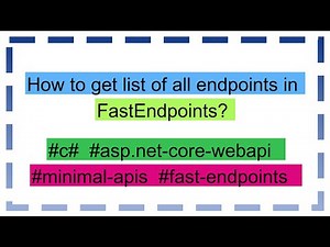 How to get list of all endpoints in FastEndpoints?
