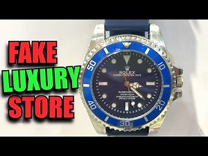 Inside a Fake Luxury Designer Store in Mexico - Fake Rolex's - Knockoff Gucci