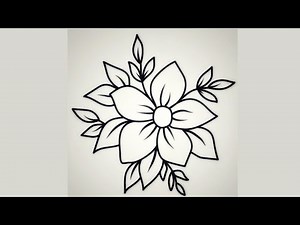 How to Draw a Beautiful Flower – Easy Step by Step Tutorial! 🌸
