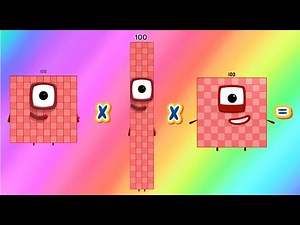 NUMBERBLOCKS MULTIPLYING 3 NUMBERS | MULTIPLICATION OF THREE SAME NUMBERS | hello george