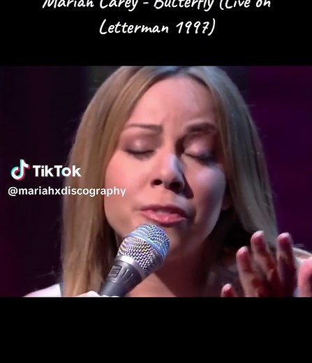 Mariah Carey - Butterfly (Live on Letterman 1997) #mariahcarey #lambily #1997 #butterfly25