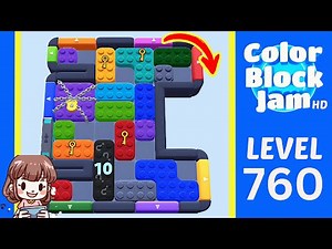 Color Block Jam Level 760 Solution Walkthrough