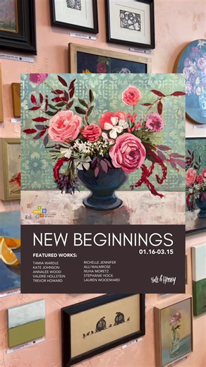 The New Beginnings Art Gallery is up now until March 15th! Featuring 10 incredibly talented artists! Shop their artwork in store and online! 🎨🖌️🖼️ #smallbusiness #SaltAndHoney #artgallery #WomanOwned #shoplocal
