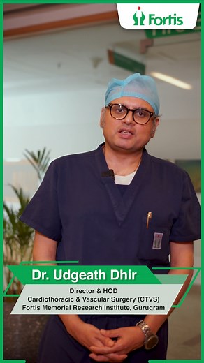 Robotic surgery for heart-related cases is a cutting-edge advancement in medical technology. This minimally invasive approach offers precision and reduced recovery time. Here's Dr. Udgeath Dhir, Director and HOD, Cardiothoracic, Vascular Surgery, Fortis Memorial Research Institute, Gurugram, talking about robotic surgeries in heart-related cases. #RoboticSurgery #FortisHospital #AtFortisWeCare #CareForGood #MinimallyInvasiveSurgery | Fortis Memorial Research Institute