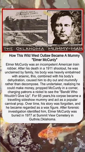 The Bizzare Story Of Elmer McCurdy #history #story #facts