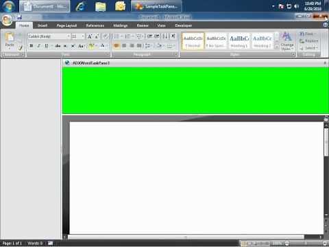 Build advanced Office task panes for Excel, Word, PowerPoint (C#, VB.NET)