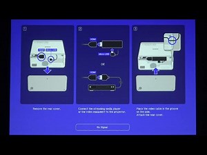 How To Enable & Disable Display Messages on Projector Epson EF-100B?