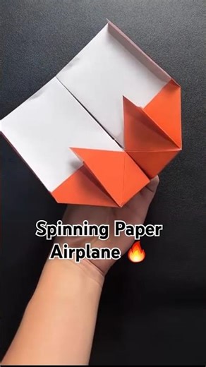 Spinning Paper Airplane Origami Tutorial | Cool Spin Flying Paper Plane #SpinningPaperPlane