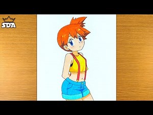 How to draw MISTY from pokemon