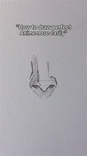 How to draw perfect Anime Nose easily 🤯