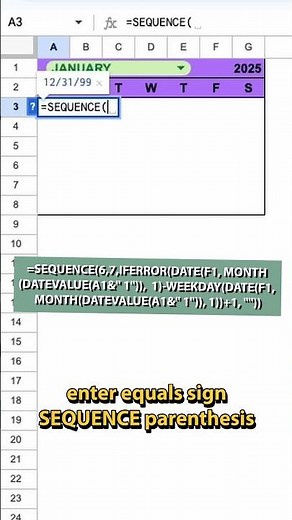 How to make a dynamic calendar in google sheets