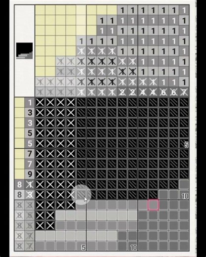 ⚔️ The Dungeon Stairs Challenge 🗝️ (15x15 Nonogram Reveal!) #Shorts