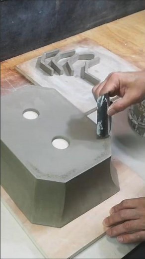 How to make a rectangular bonsai pot with clay slab #pottery #ceramic #handmade #tutorial