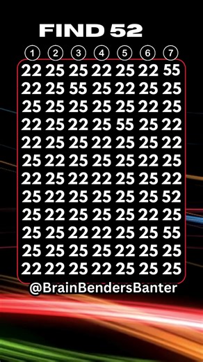 Test Your COGNITIVE Brain Skills With This FAST Number Game! #shorts