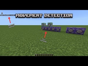 How to make movement detection in minecraft (updated)