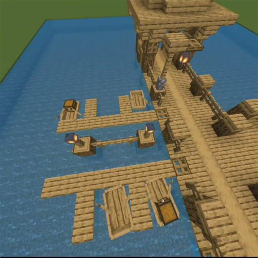 @Fru. 's Fishing Dock Build Minecraft #minecraft #build