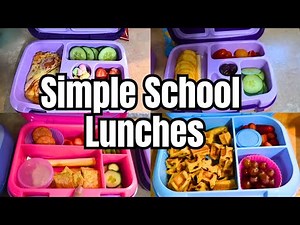 EASY SCHOOL LUNCHES | SIMPLE SCHOOL LUNCH IDEAS | WEEK OF SCHOOL LUNCHES