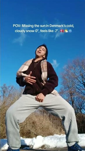 Budots dance after seeing the sun again in Danmark… Sukarap Mode activated 🇩🇰🌤🥶❄️