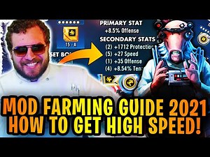 2021 Mod Farming Guide + How to Get More High Speed Mods in SWGoH! Everything You Need to Know!