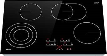 30 Inch Electric Cooktop, TECASA 7300W Radiant Electric Hob with 4 Burners, 240V Built-in Sensor Touch Control Stove Top with Child Safety Lock & Timer, 9 Heating Levels, Hard Wire (No Plug)