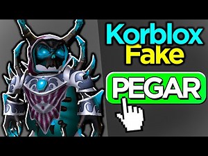 ROBLOX COMO CONSEGUIR KORBLOX FAKE MUITO FÁCIL (corre)
