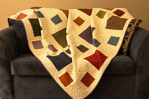 Pebble Path Twin Patchwork Quilt - Etsy UK