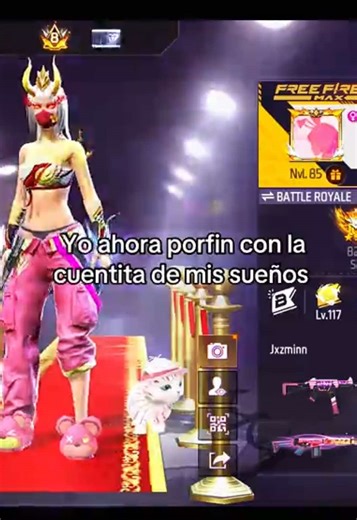 Mi cuenta de Free Fire de ensueño