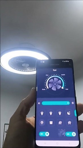 Bladeless Ceiling Fan with LED Lights