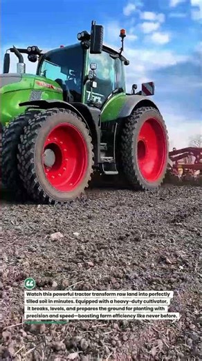 Power Tractor Tilling Massive Fields 🚜🔥 #Farming #AgriTech #TractorLife