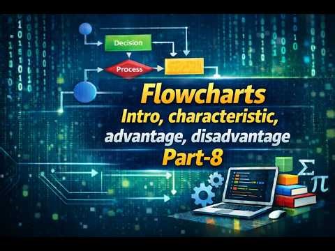Flowchart Introduction in Python 🔥Part-8 | Algorithm & Flowchart Made Easy | Python Full Course