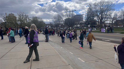 Women across Idaho celebrate Idaho Women’s Day on Capitol steps in Boise