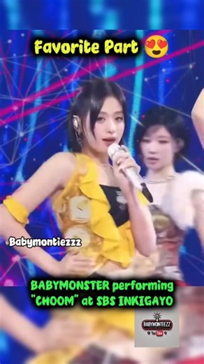 Ahyeon looks so pretty in her yellow outfit 😍 #BABYMONSTER #베이비몬스터 #baemon #monstiez #kpop #shorts