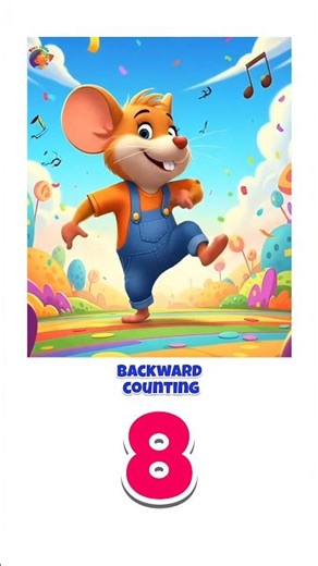 let's count the numbers backward with mouse #kidslearning