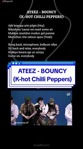ATEEZ - Bouncy (K-Hot Chilli Peppers) Easy Lyrics