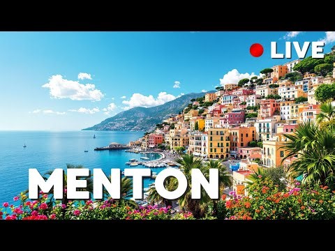 Walking Tour Menton Live: The Most Colorful Town on the French Riviera | 4K ASMR Walk
