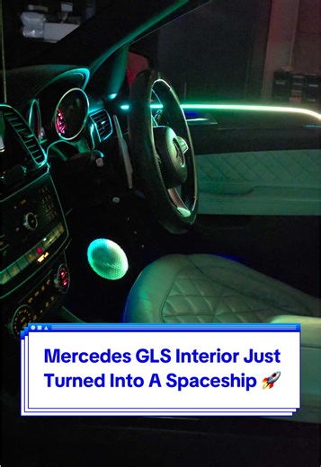 Mercedes GLS Interior Turns Futuristic with Ambient Lighting
