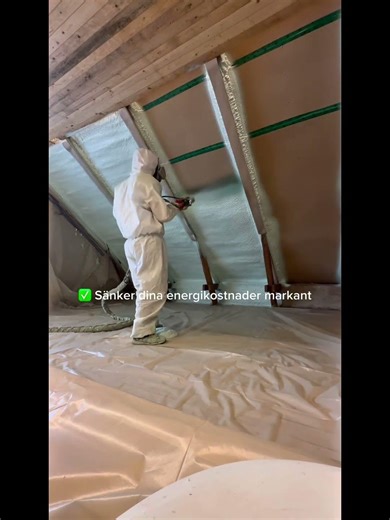 Sprut isolering #foam #insulation #isolering #home #subscribers #reels #contentcreator #construction