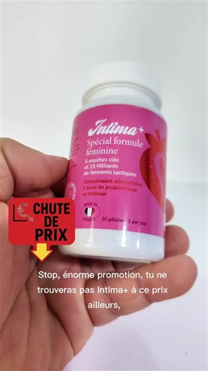 Stop, énorme promotion, tu ne trouveras pas Intima à ce prix ailleurs, une formule féminine avec probiotiques et hibiscus, facile à intégrer dans une routine bien-être au quotidien, tu peux le commander juste en bas, Intima est un complément alimentaire pensé pour le bien-être féminin au quotidien, avec probiotiques et hibiscus dans un format pratique une gélule par jour. #bienetre #routinefeminine #probiotiques #complementalimentaire #sante