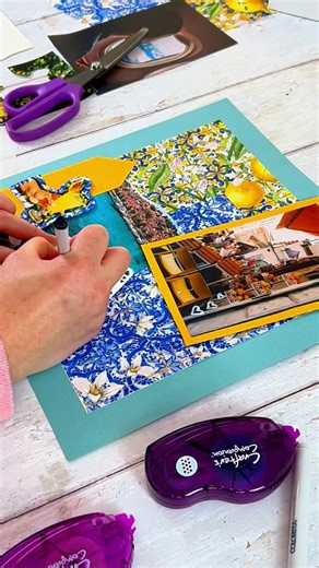 Is the Amalfi Coast on your 2026 bucket list? 🌊🍋 We turned our gorgeous digital papers into this travel inspo scrapbook page — perfect for planning your next adventure! 🍋 Digital Paper Pad: Mediterranean Dreams #TravelInspo #ScrapbookingIdeas #DigitalCrafts