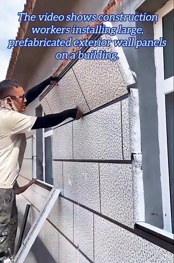 ​Exterior wall integrated panels: insulation and aesthetics in one step.