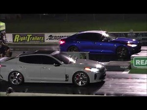 Genesis G70 vs KIA Stinger GT, Mustang GT & Camaro - 1/4 Mile Drag Races