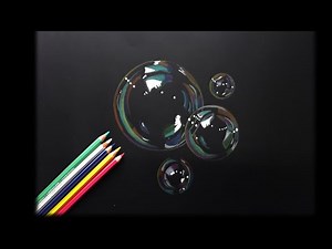 How To Draw 3d Bubbles With Colour Pencils