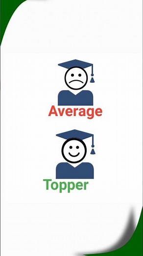Topper vs Average Student | The Real Secret of Toppers | Study Motivation for Students